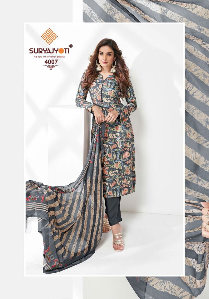 Suryajyoti Paroo Vol 4 Printed Dress Material Catalog
